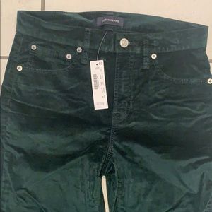 J.Crew Women’s Green Velvet Pants